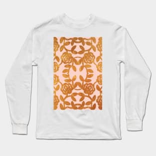 Baroque Floral Pattern Victorian Damask Long Sleeve T-Shirt